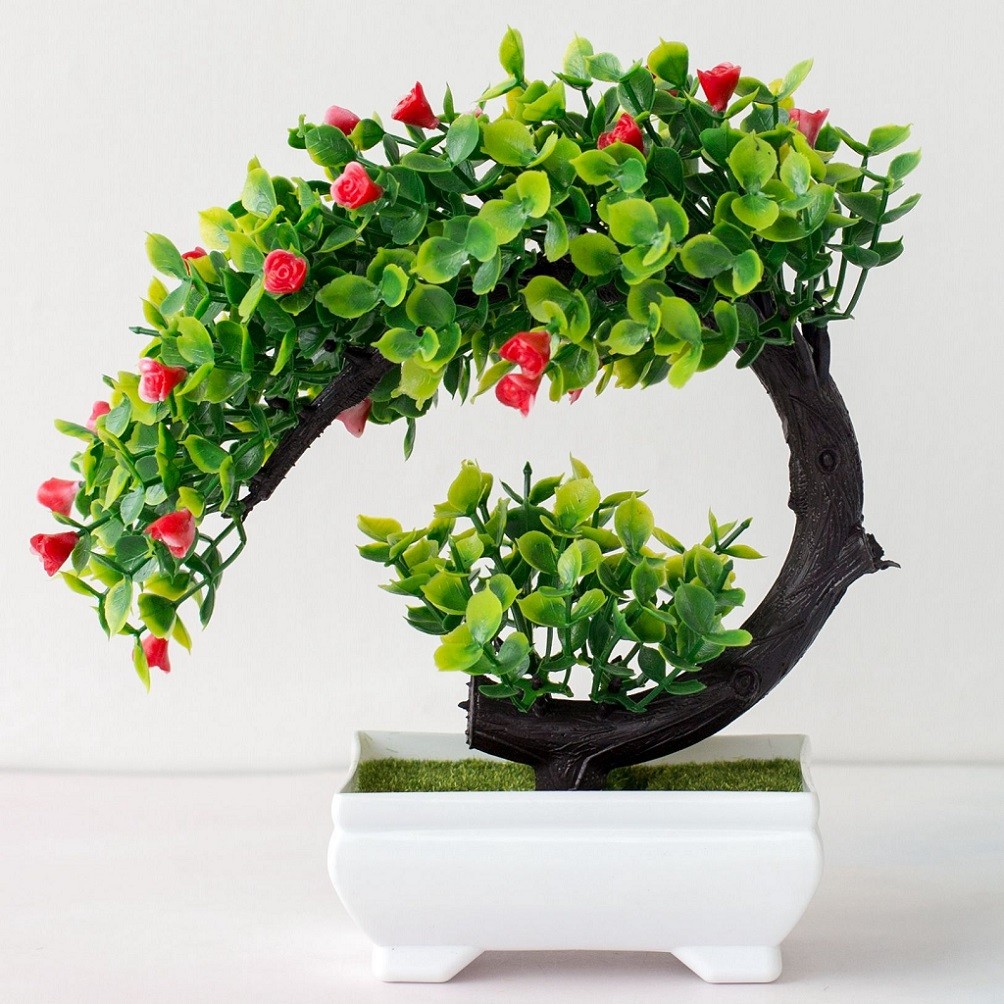 Bonsai Garden Display - Dekorasi Pohon Tanaman Pot Buatan untuk