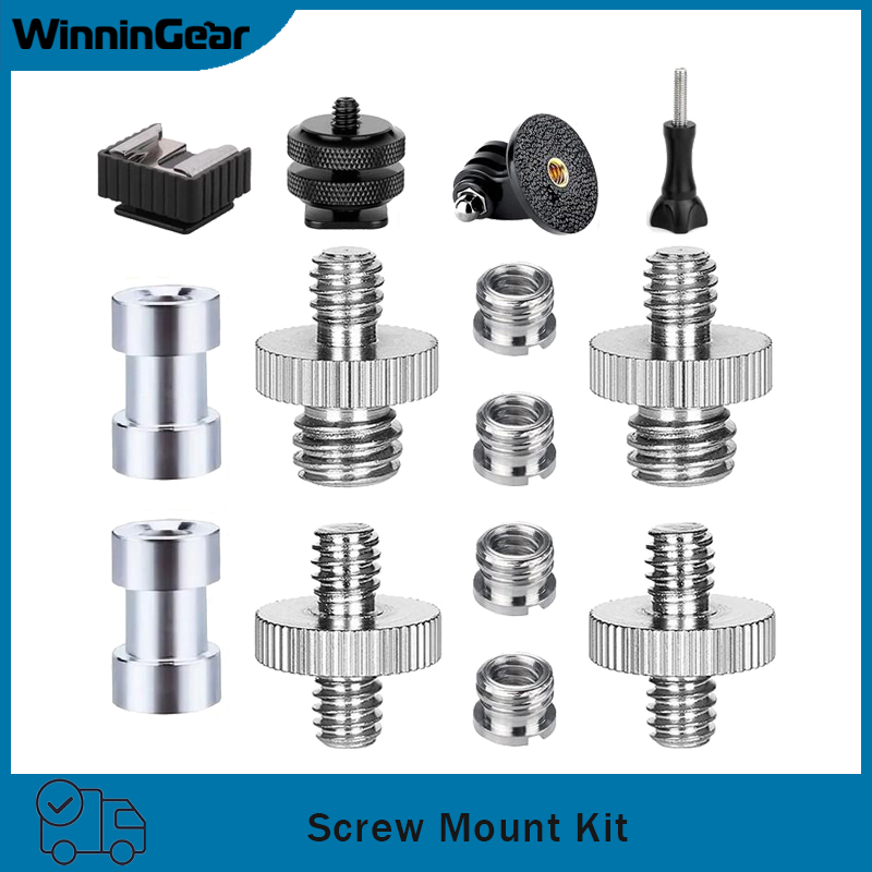 Bonsai Wire Aluminum - 10/14 Buah Set Adaptor Sekrup Kamera