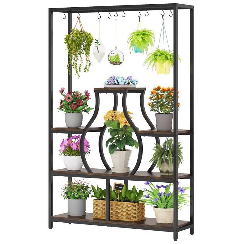 Rak Pot Bunga Gantung Dekorati - Bonsai Garden Display ulasan dan harga