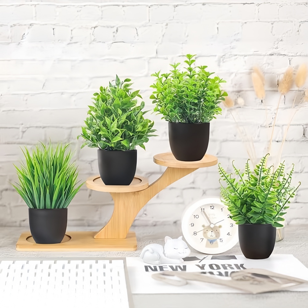4 Buah/Set Tanaman Buatan Mini - Bonsai Garden Accessories ulasan dan harga