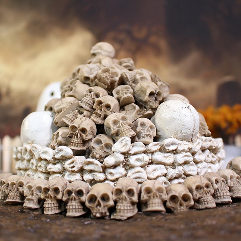 Figurine Tengkorak Resin Reali - Bonsai Garden Display ulasan dan harga