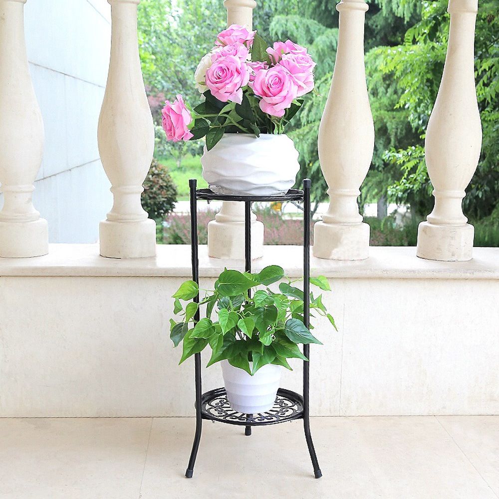Rak Tanaman 2 Tingkat Elegan u - Bonsai Garden Display ulasan dan harga